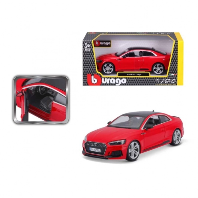 Bburago Audi RS 5 Coupe červená 1:24