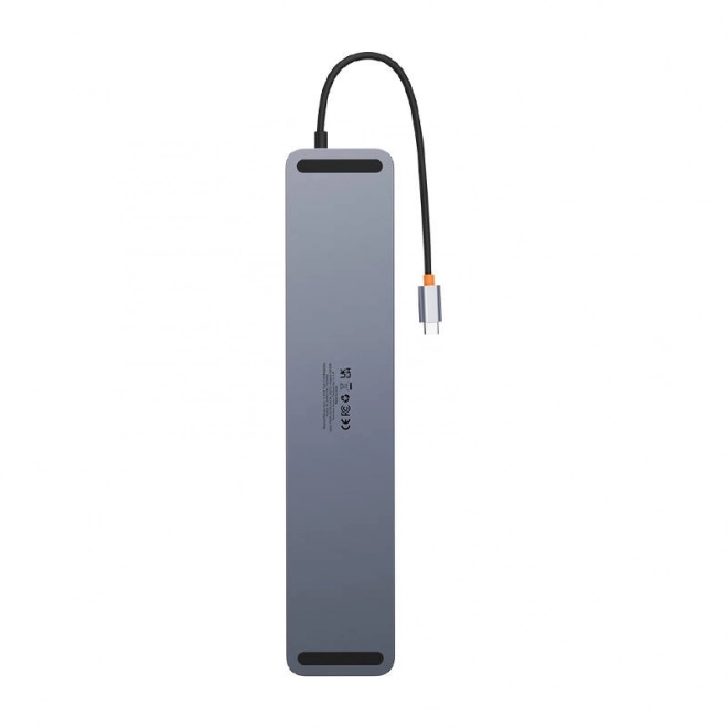 Rozbočovač 12w1 Baseus EliteJoy Gen2 series USB-C do 2xHDMI+ 3xUSB 3.0+ PD+ DP+ SD/TF+ RJ45+Type-C+ 3,5mm (tmavě šedý)