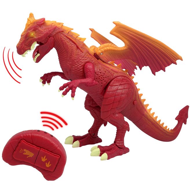 Mocný chodící drak se světelnými a zvukovými efekty Dragon-i Toys