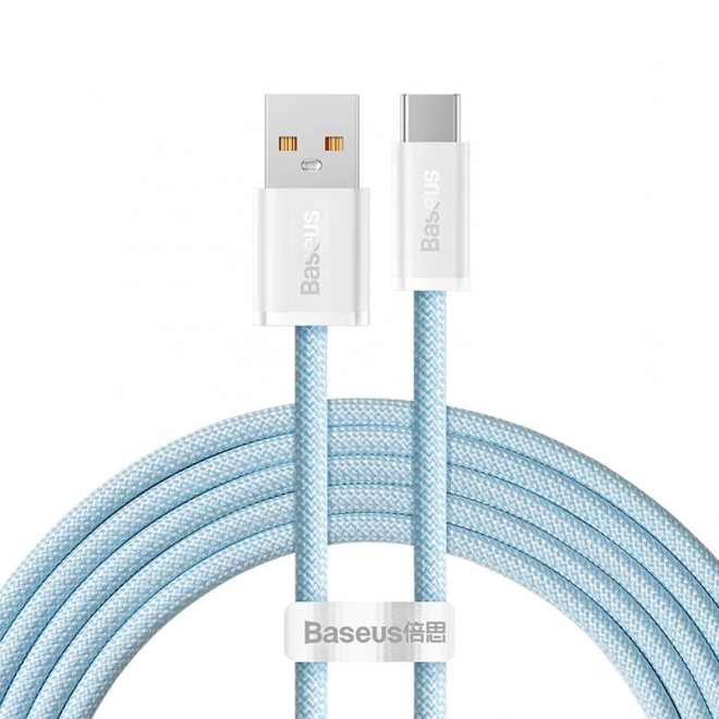 Kabel USB na USB-C Baseus řady Dynamic, 100 W, 2 m (modrý)