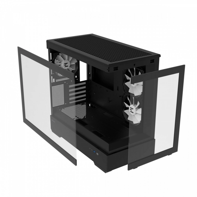 Case P30 V2 MicroATX Mini Tower 3 ventilátoryRGB BL