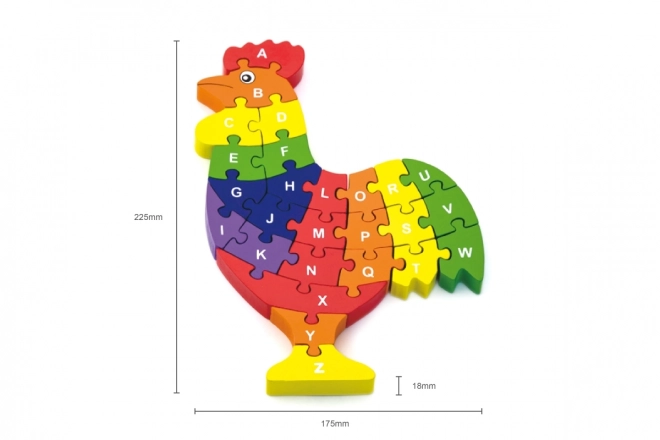 3D Puzzle - Kohout s písmenky