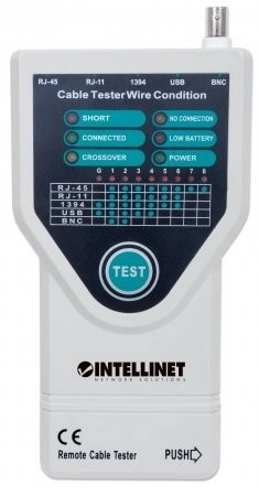 5-W-1 Tester kabelů RJ11/RJ45/USB/1394/BNC