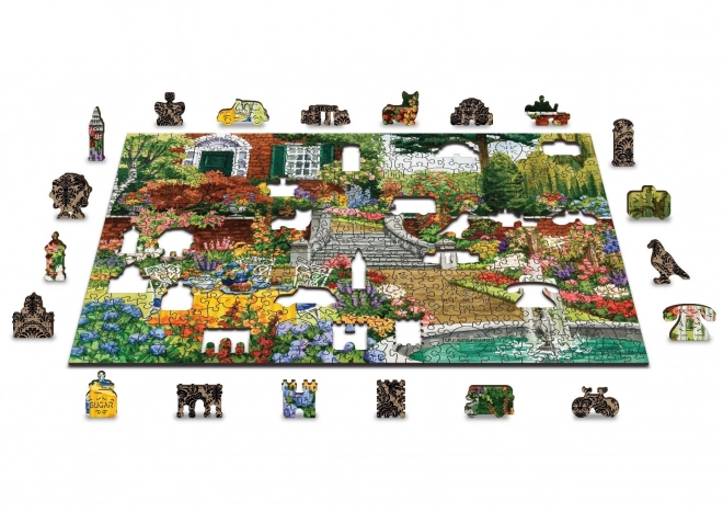 Dřevěné puzzle s figurkami - Zahrada, 505 dílků