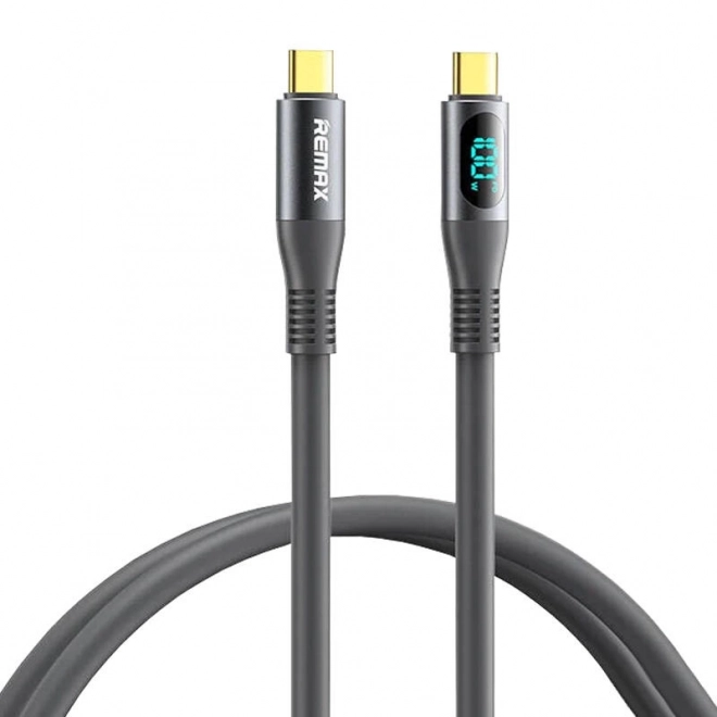 Kabel USB-C USB-C Remax Zisee, RC-C032, 1,2 m, 100 W, (šedý)