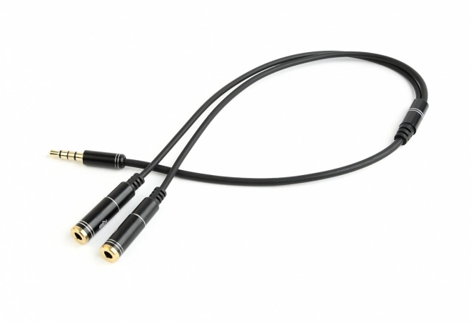 Mikrofonní audio adaptér 3,5mm minijack, 4PIN, 0,2 m