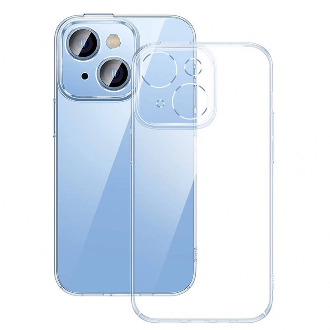 Baseus Crystal Transparent Case a sada tvrzeného skla pro iPhone 14 Plus