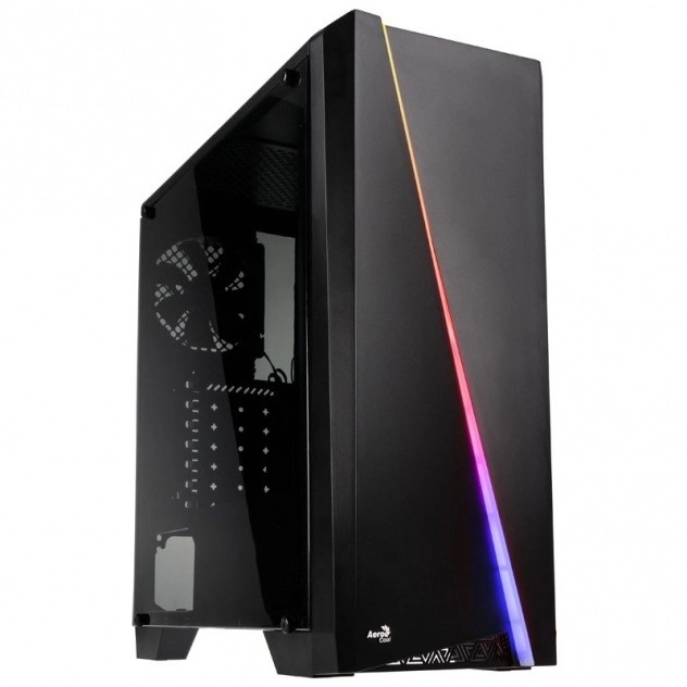 Počítačová skříň PGS CYLON RGB ADVANCE BLACK/USB3/ATX