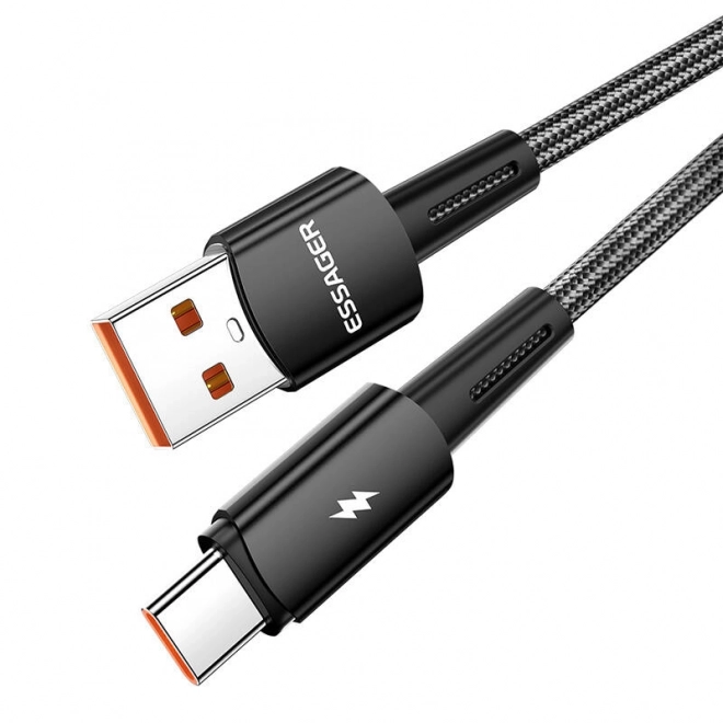 Kabel USB-A na USB-C 120W 2m černý