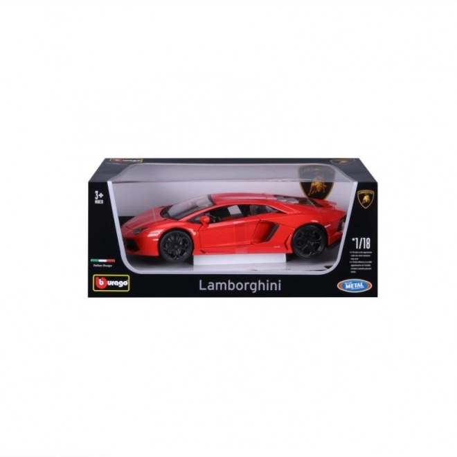 Bburago Lamborghini Aventador 1:18 oranžová 18-11033