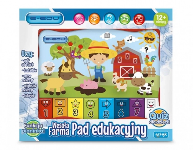 Vzdělávací podložka - Happy Farm E-Edu