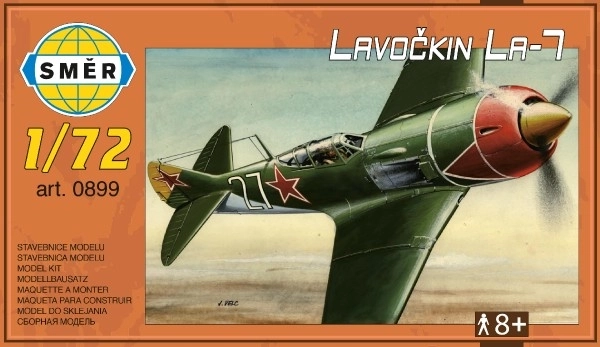 Model Lavočkin La-7 1:72 13,6x11,9cm v krabici 25x14,5cm