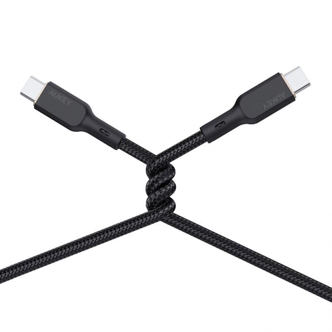 Kabel Aukey CB-KCC101 USB-C na USB-C 1 m (černý)