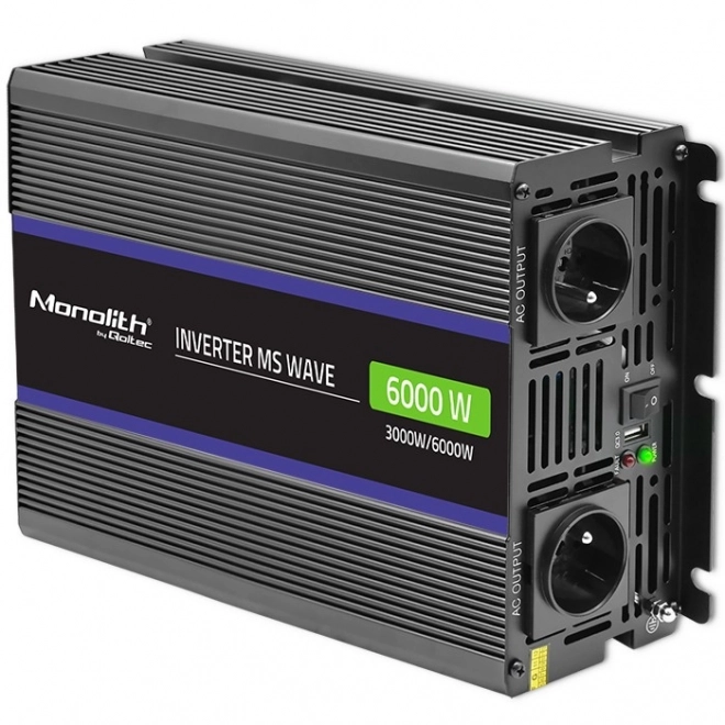 Měnič napětí Monolith 6000 MS Wave | 12V na 230V | 3000/6000W | USB