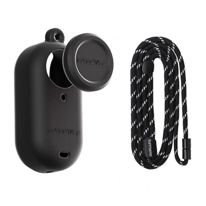 Silikonové pouzdro s vodítkem Sunnylife pro Insta360 GO 3S (černé)