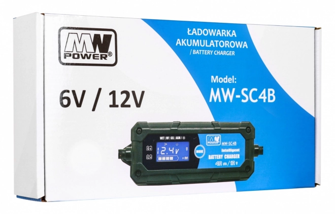 Nabíječka baterií s LCD displejem 6V a 12V + 2 speciální režimy