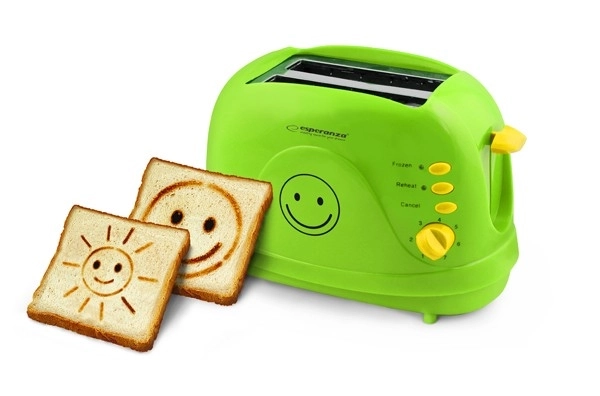 Toaster smajlík zelený