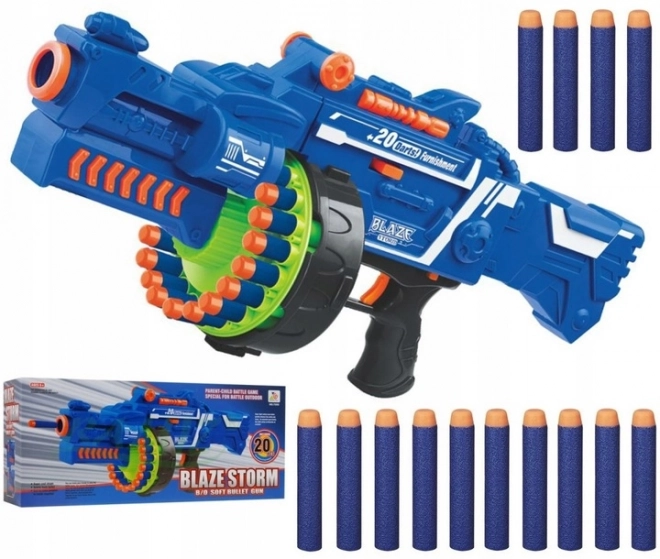 Rotační kulomet Blaze Storm Exekutor 52cm + 40 nábojů NERF