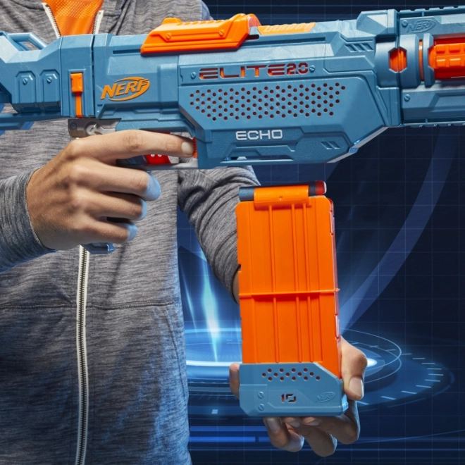 Pistole Nerf Echo CS-10 s příslušenstvím