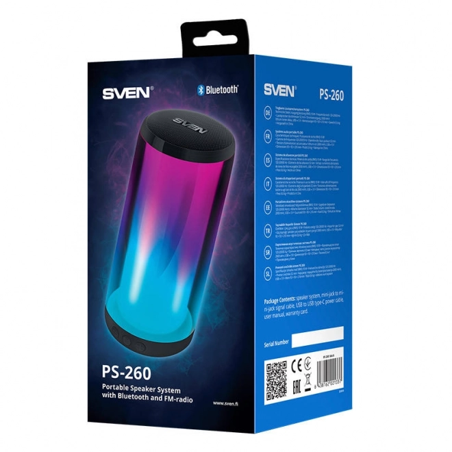 Reproduktory SVEN PS-260, 10W Bluetooth (černé)