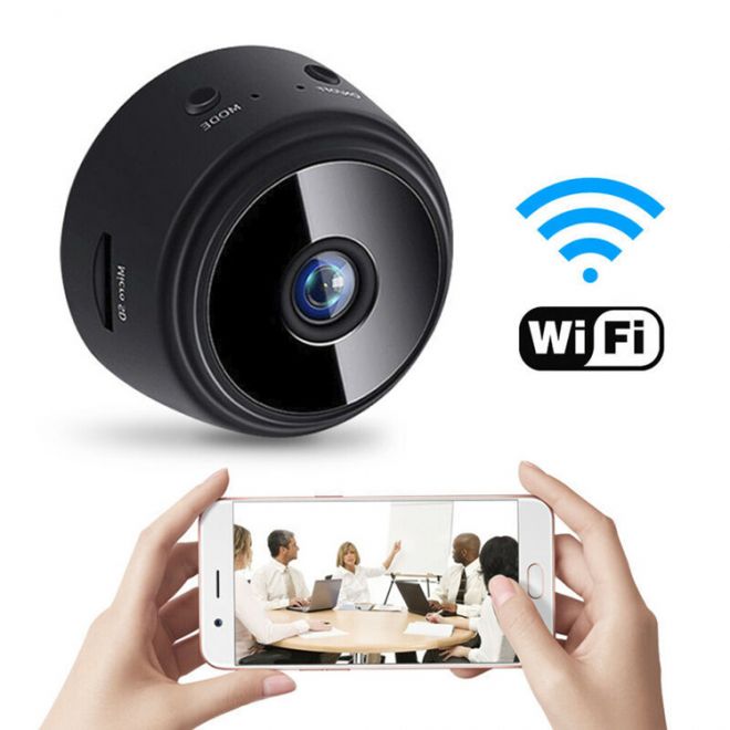 Mini bezdrátová WiFi Full HD špionážní kamera