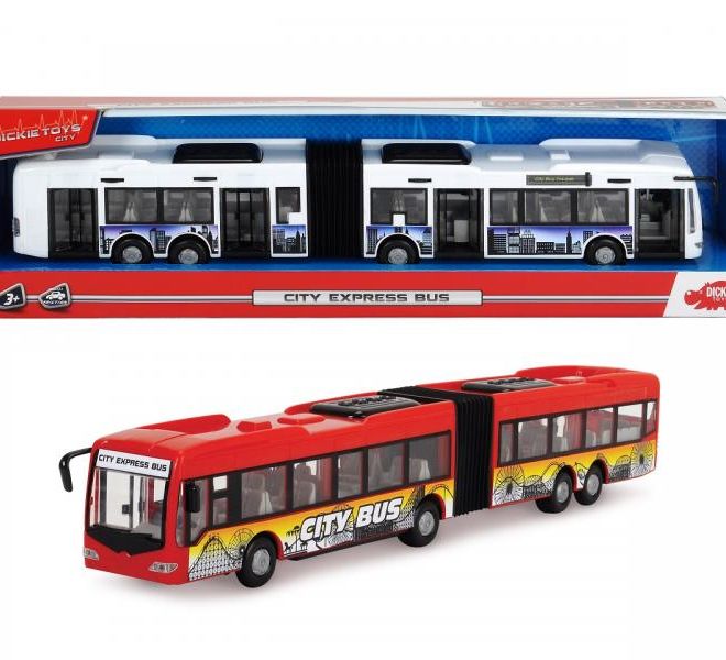 Autobus City Express 46 cm – Červeno-žlutý