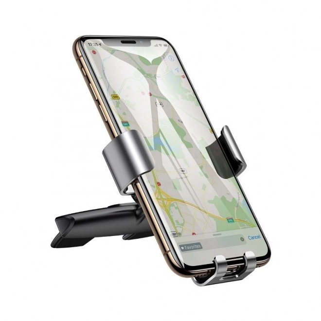 Baseus Metal Age Gravity Car Mount (CD verze) Silver