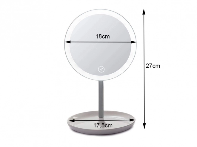 Osvětlené kosmetické zrcátko s led osvětlením pro kosmetiku