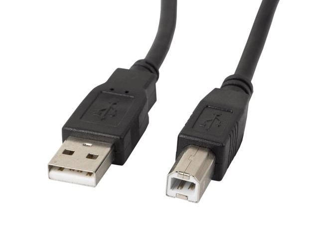 USB 2.0 AM-BM 5M feritový kabel černý