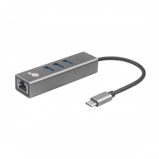 Adaptér USB C - RJ45 + 3xUSB A - 1000 Mb/s