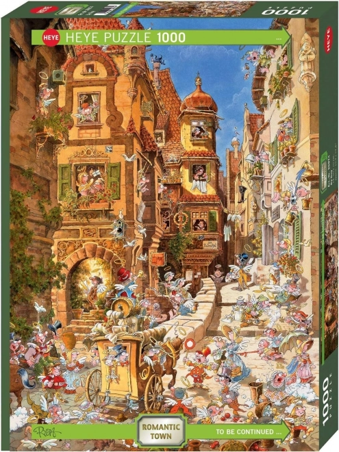 Puzzle 1000 prvků - Romantické město, denní doba