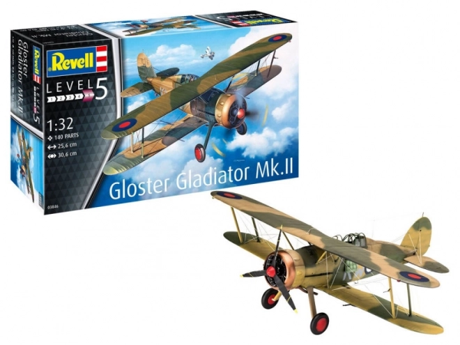 Plastikový model k sestavení Gloster Gladiator MK.II