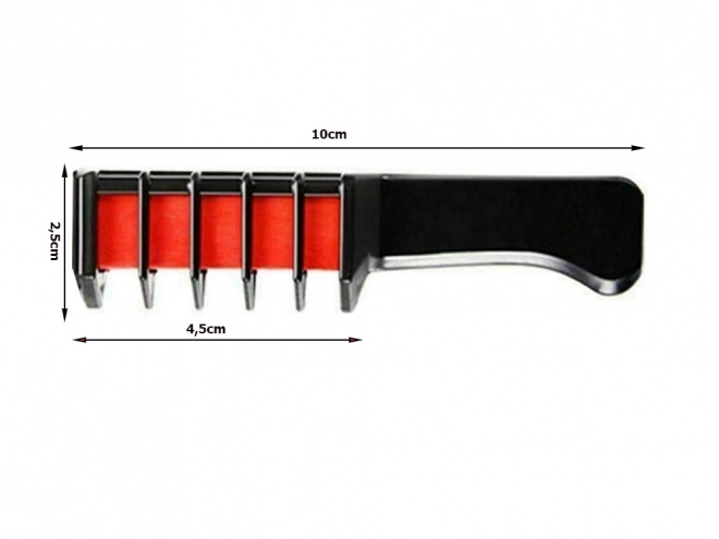 Omyvatelný křídový hřeben na barvení vlasů 10ks