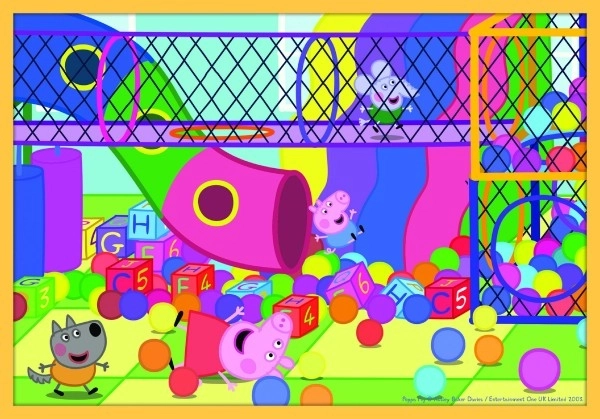 Puzzle 10v1 Prasátko Peppa/ Peppa Pig v krabici 40x27x6cm