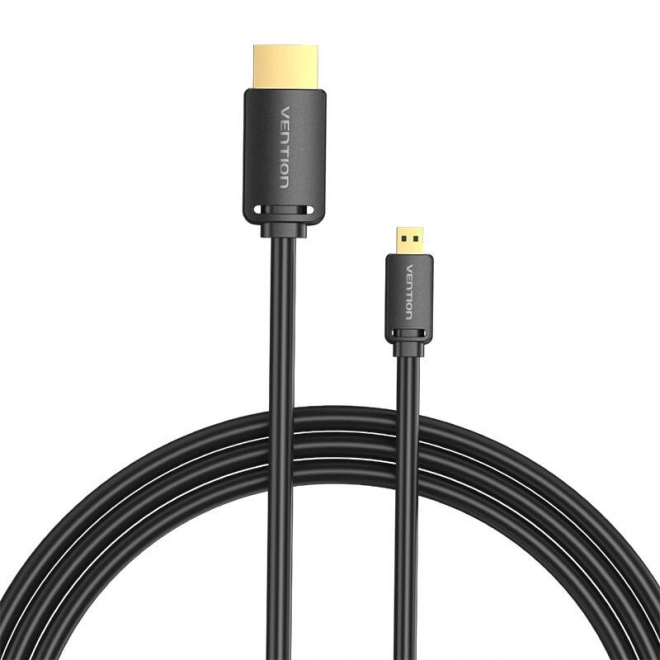 Kabel HDMI-D samec na HDMI-A samec Vention AGIBG 1,5 m, 4K 60 Hz (černý)