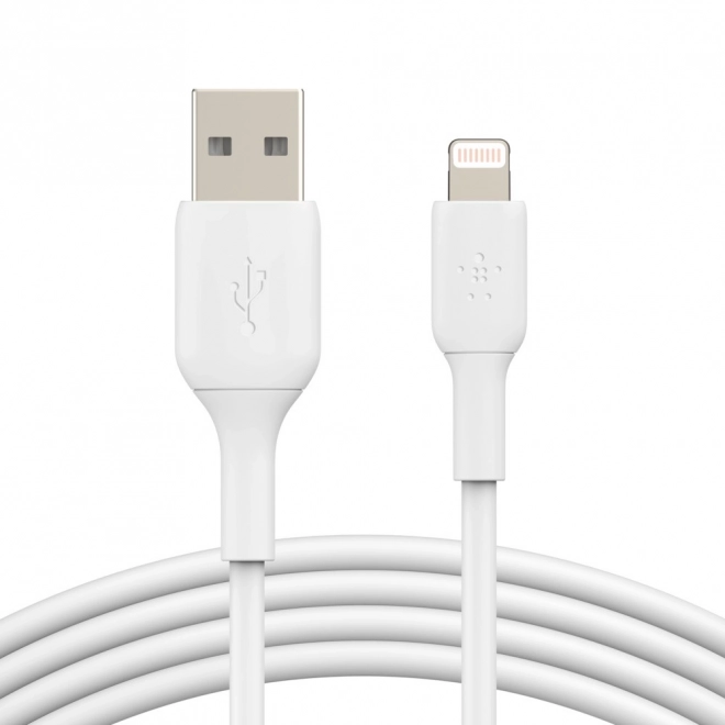 PVC kabel USB-A na Lightning 2 m bílý