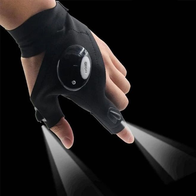 Multifunkční rukavice s LED diodami (levá)