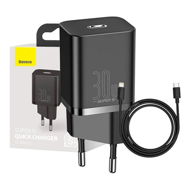 Baseus Super Si Quick Charger 1C 30W (černá)