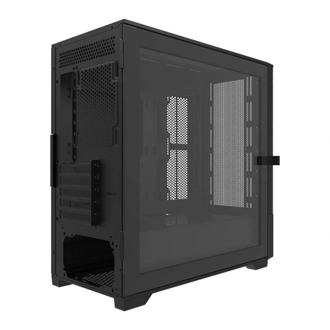 Počítačová skříň Darkflash DK415 + 2 ventilátory (černá)