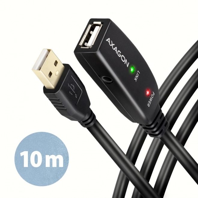 ADR-210 USB 2.0 A-M -> A-F aktivní prodlužovací/zesilovací kabel 10 m