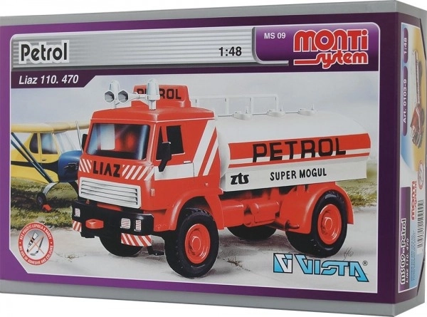 Stavebnice Monti System MS 09 Petrol Liaz 1:48 v krabici 22x15x6cm