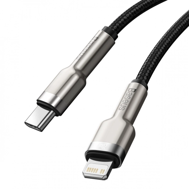 USB-C kabel pro Lightning Baseus Cafule, PD, 20W, 1m (černý)