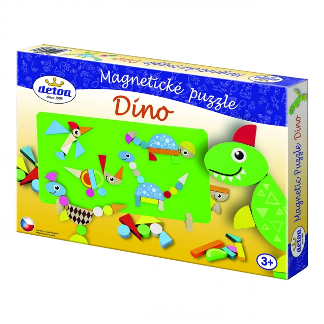 Magnetické puzzle - Dinosauři 44 ks