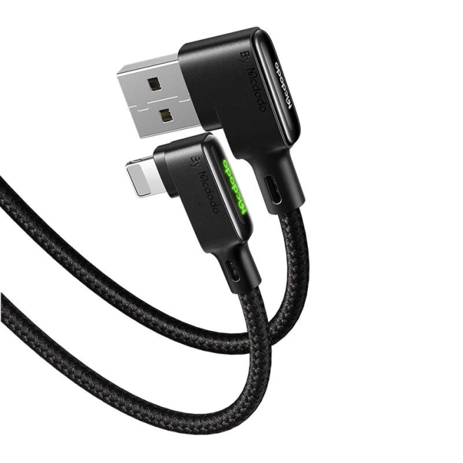 Kabel USB-A na Lightning Mcdodo CA-7511, 1,8 m (černý)