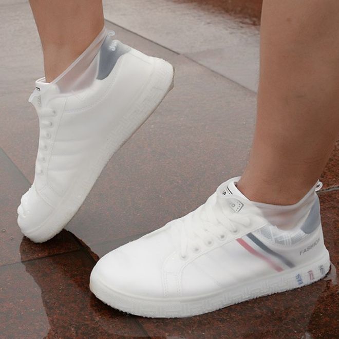 Gumové nepromokavé chrániče bot velikosti "40-44" - bílé