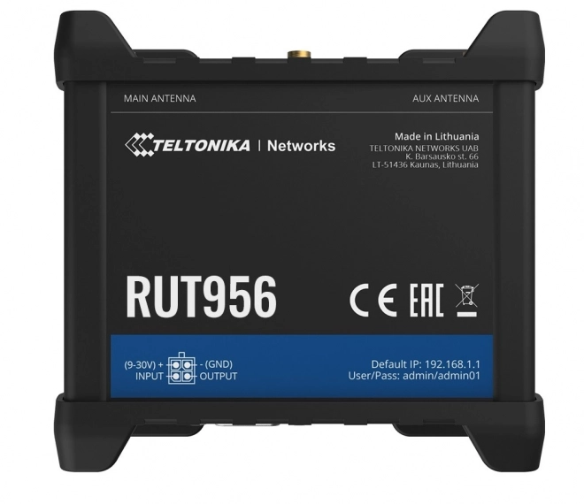 Router LTE RUT956 (Cat 4), 2G, GNSS, WiFi