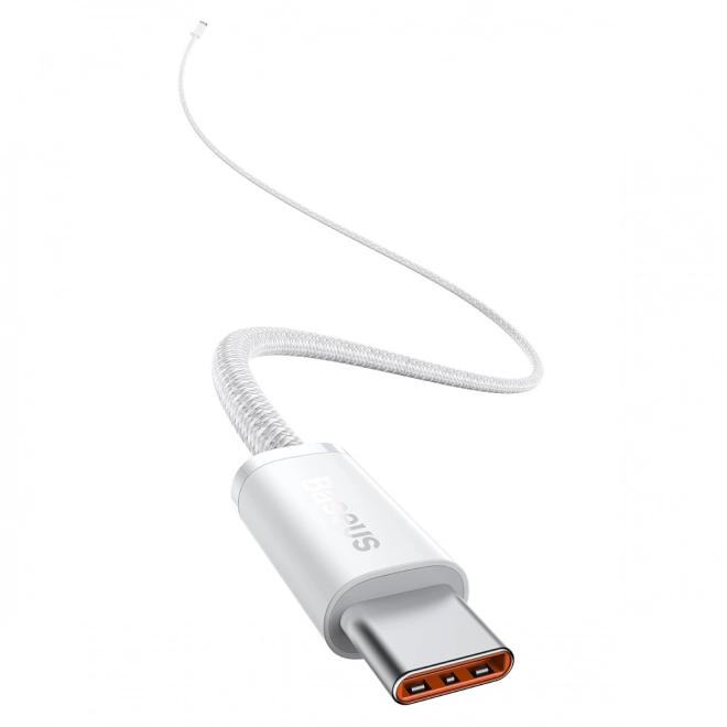 Kabel USB-C na USB-C Baseus, 100 W, 1 m (bílý)