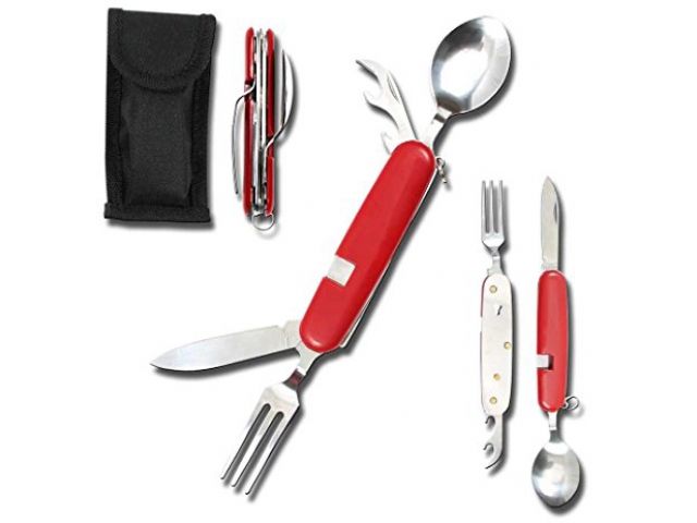 Švýcarský nůž - příbory Travel Essentials 6v1