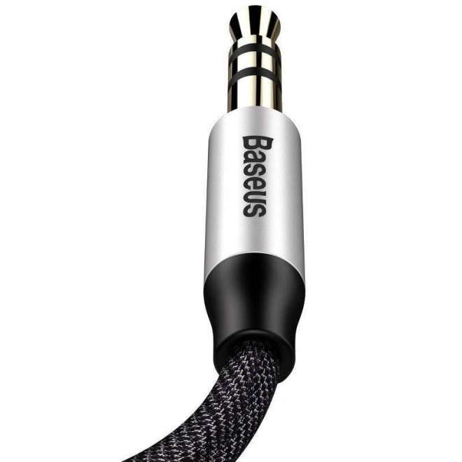 Baseus Yiven Audio kabel mini jack 3,5 mm AUX, 1 m (černo-stříbrný)