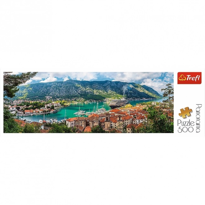 Panoramatické puzzle Kotor, Montenegro 500 ks